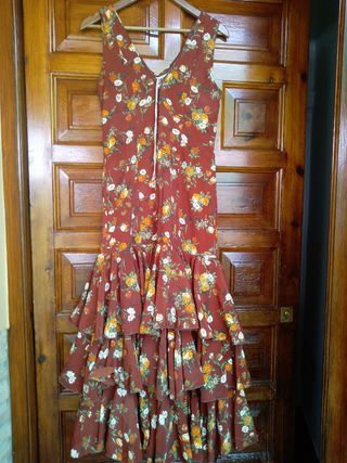 Vestido rociero estampado