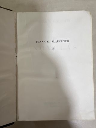 Tomos II y III de las Novelas de Slaughter.