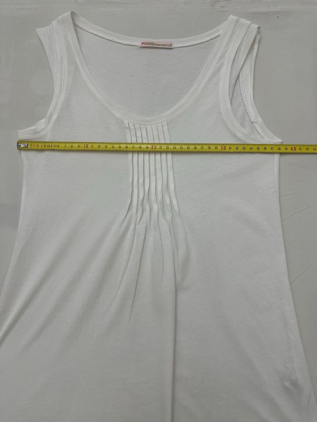Conjunto top y cárdigan blanco PG