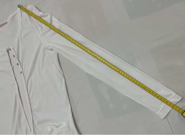 Conjunto top y cárdigan blanco PG