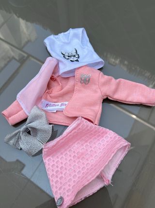Conjunto Glitter Girls rosa para muñecas