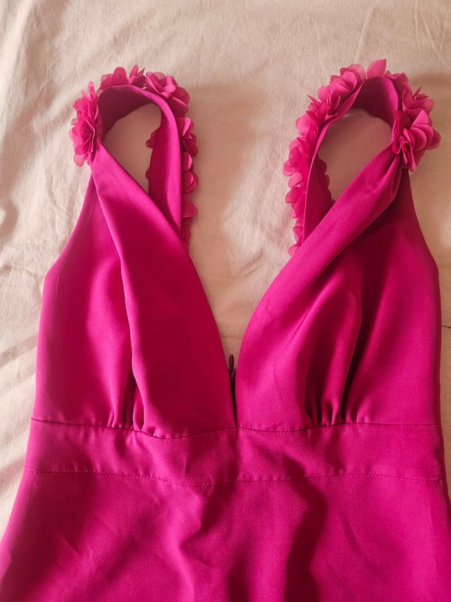 Vestido rosa fiesta talla M