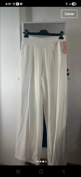 Conjunto blanco mujer - Pantalón y top