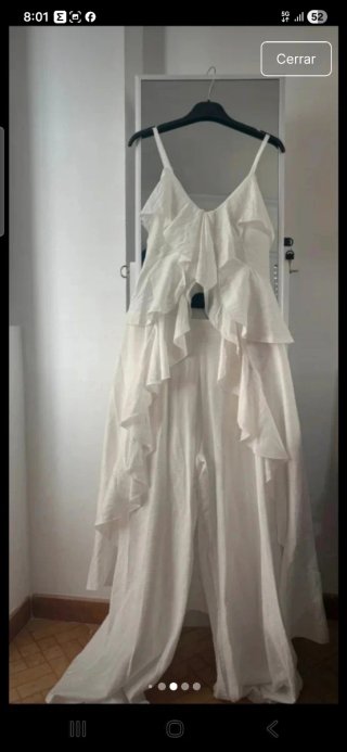Conjunto blanco mujer - Pantalón y top
