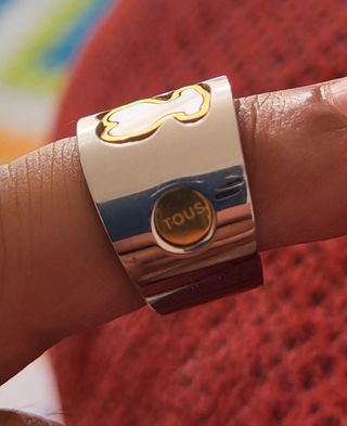 Anillo Tous plata y oro
