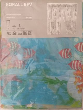 Cortinas infantiles Ikea Korall Rev