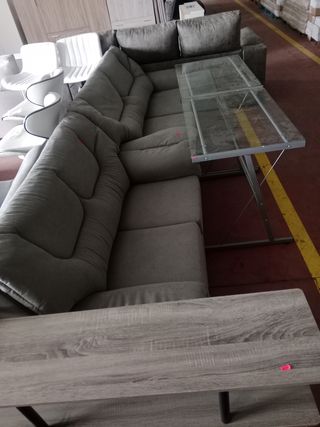 Sofá rinconera + 5 armarios