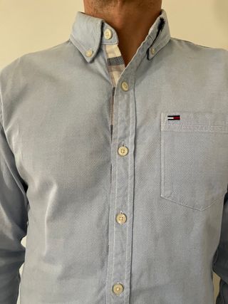 Camisa Oxford Tommy Hilfiger Azul