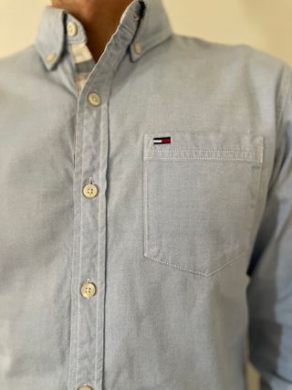 Camisa Oxford Tommy Hilfiger Azul