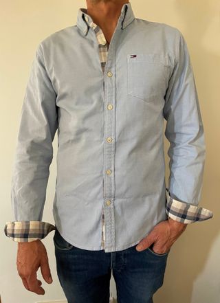 Camisa Oxford Tommy Hilfiger Azul