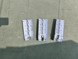 12 Bisagras Dobles Metálicas de 215 x 90 mm