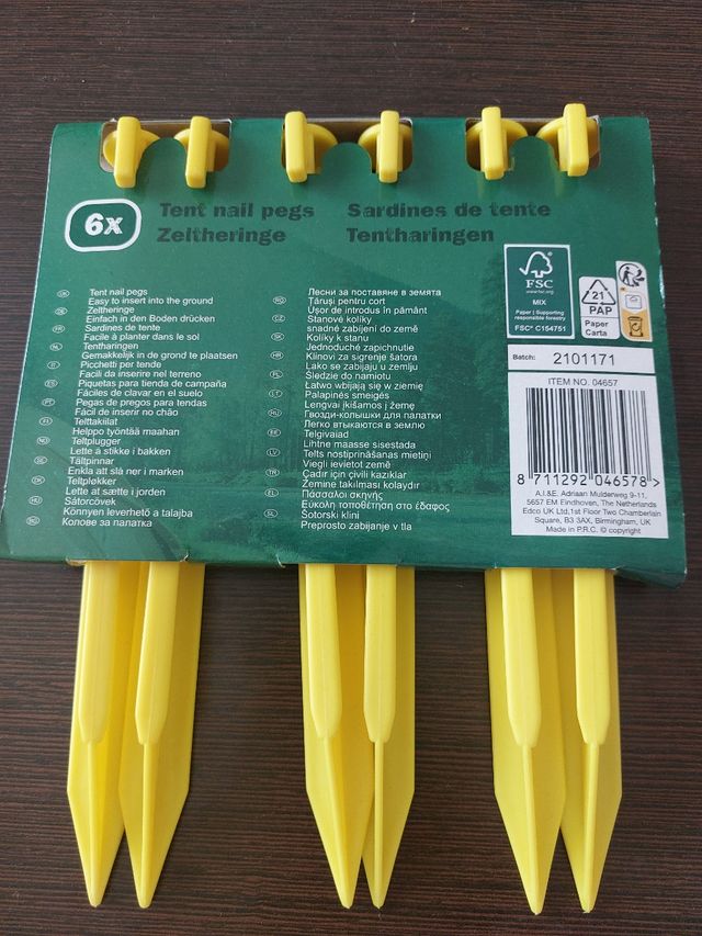 Piquetas para tienda de campaña CAMP ACTIVE