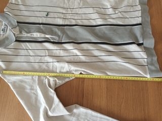 Polo Lacoste manga larga beige