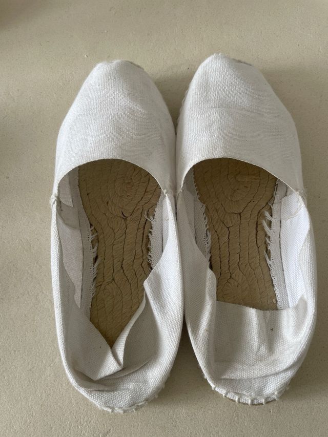 Alpargatas esparto blancas