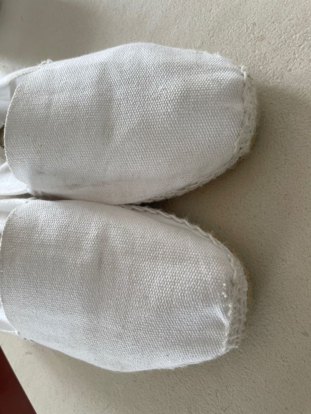 Alpargatas esparto blancas