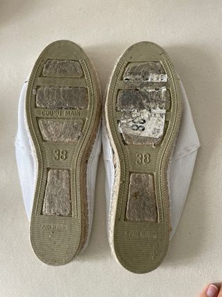 Alpargatas esparto blancas