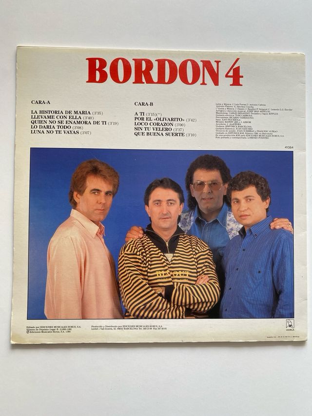 Vinilo Bordon 4 - Que Buena Suerte