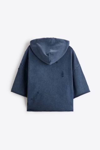 NUEVA Sudadera ZARA efecto desgastado talla M
