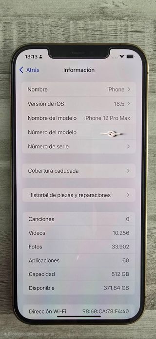 iPhone 12 Pro Max - Dorado