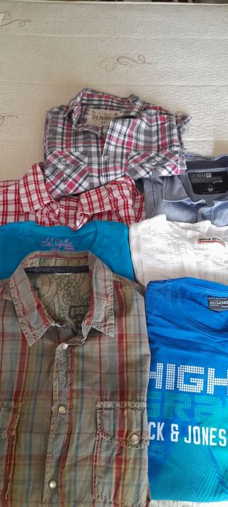 Lote 7 camisas hombre talla M.