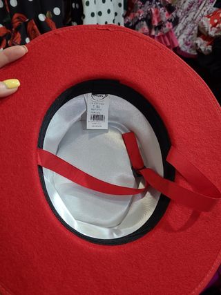 Sombrero Cordobés forrado Rojo.Tallas 54,56,58,60 