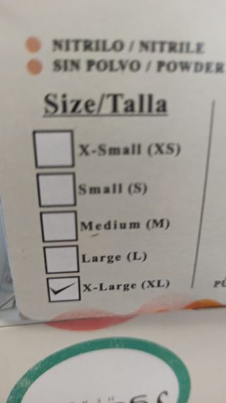 Se vende Guantes Nitrilo Gamma  Sin Polvo 2€ Unida