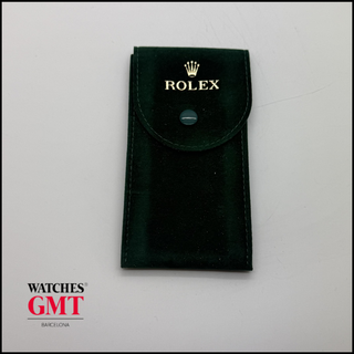 FUNDA DE RELOJ ROLEX EN TELA VERDE