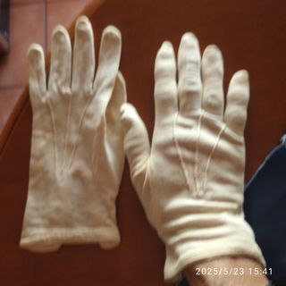 Guantes blancos algodón - 6 pares