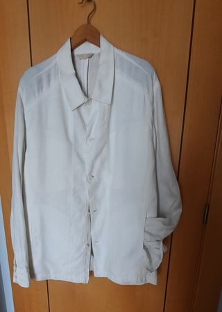 Blazer Zara lino blanco XL hombre