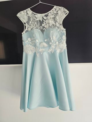 Vestido Silvia Navarro - Azul Cielo