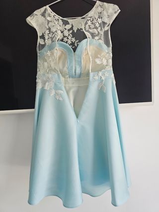 Vestido Silvia Navarro - Azul Cielo
