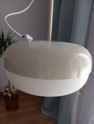 Lámpara techo moderna blanco plata, IKEA