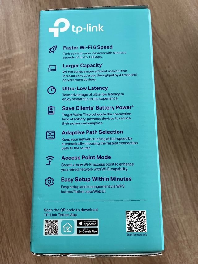 TP LINK AX1800 wifi range extender