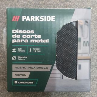 5 discos corte metal Parkside (76mm) - novo
