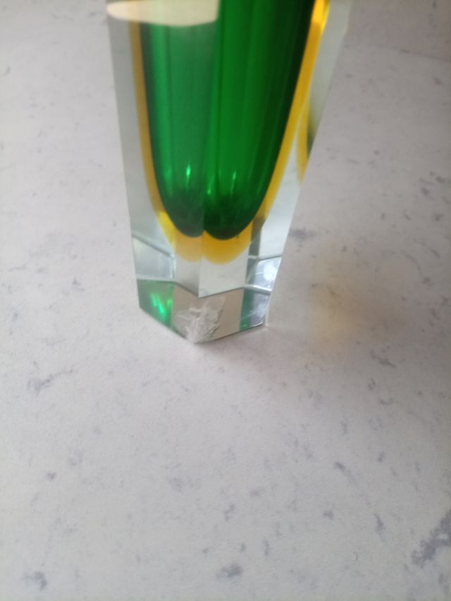Vasi Murano vintage, vetro verde