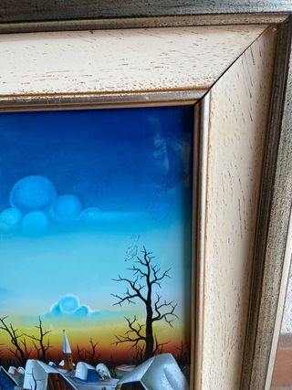 Quadro naif dipinto a mano