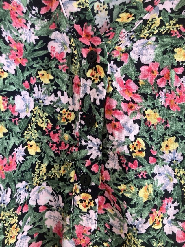 Blusa floral verano manga corta