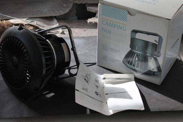 Ventilatore tprcoa da campeggio