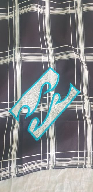 Bermudas Billabong M - Cuadros Blanco/Negro