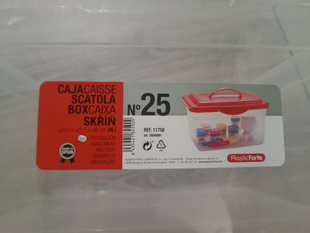 Cajas almacenaje plástico