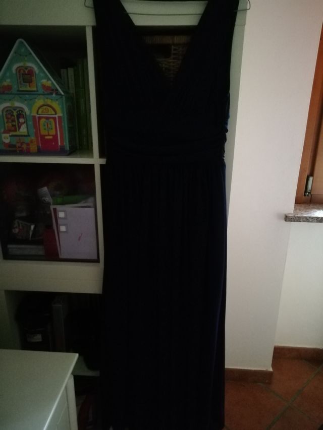 Abito lungo blu cerimonia