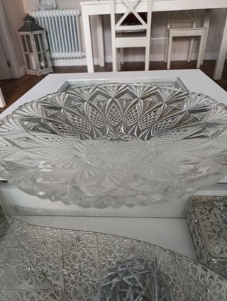 Centro mesa cristal vintage