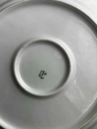 Plato para tarta porcelana Limoges - flores