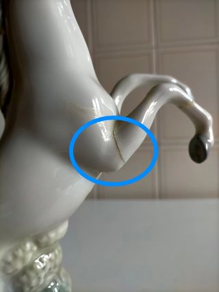 Figura caballo porcelana