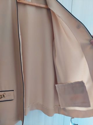 Chaqueta 3 mujer beige ceremonia talla grande