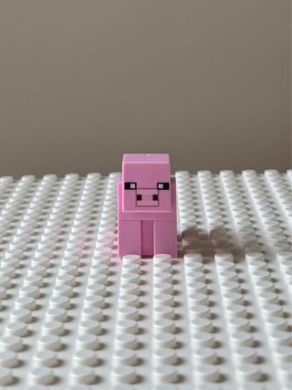 Lego Minecraft Maiale Rosa piccolo cucciolo