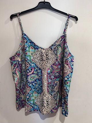 Camisa tirantes multicolor