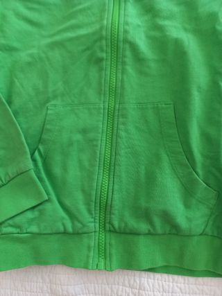 Felpa verde mela bimbo 12 anni