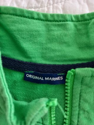 Felpa verde mela bimbo 12 anni