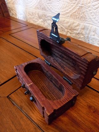 Cofre baúl madera antiguo